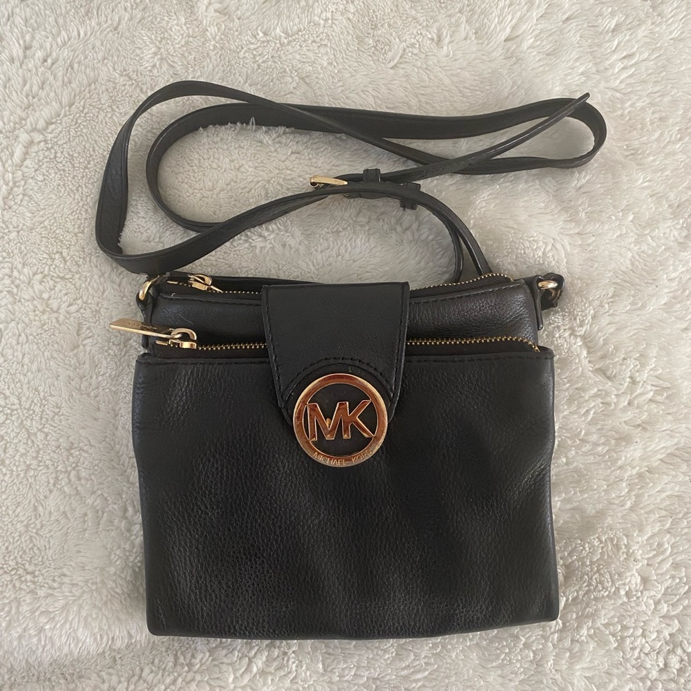 Michael Kors black cross body bag